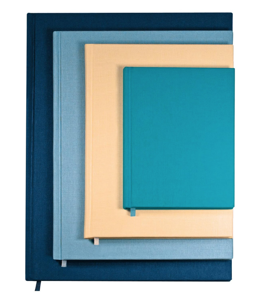 Semikolon A5 Classic Linen Cover Notebook, 6 X 8.4 Inches, 144 Blank Pages, 100g