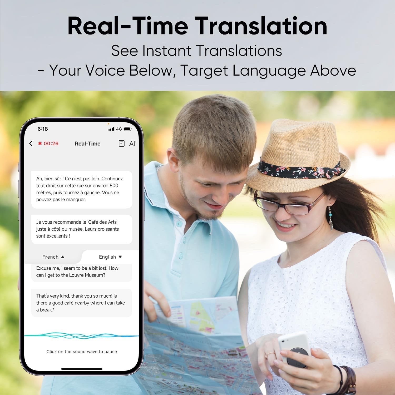 AI Language Translator Device with Voice Cloning,GPT-Powered Real-Time Translate