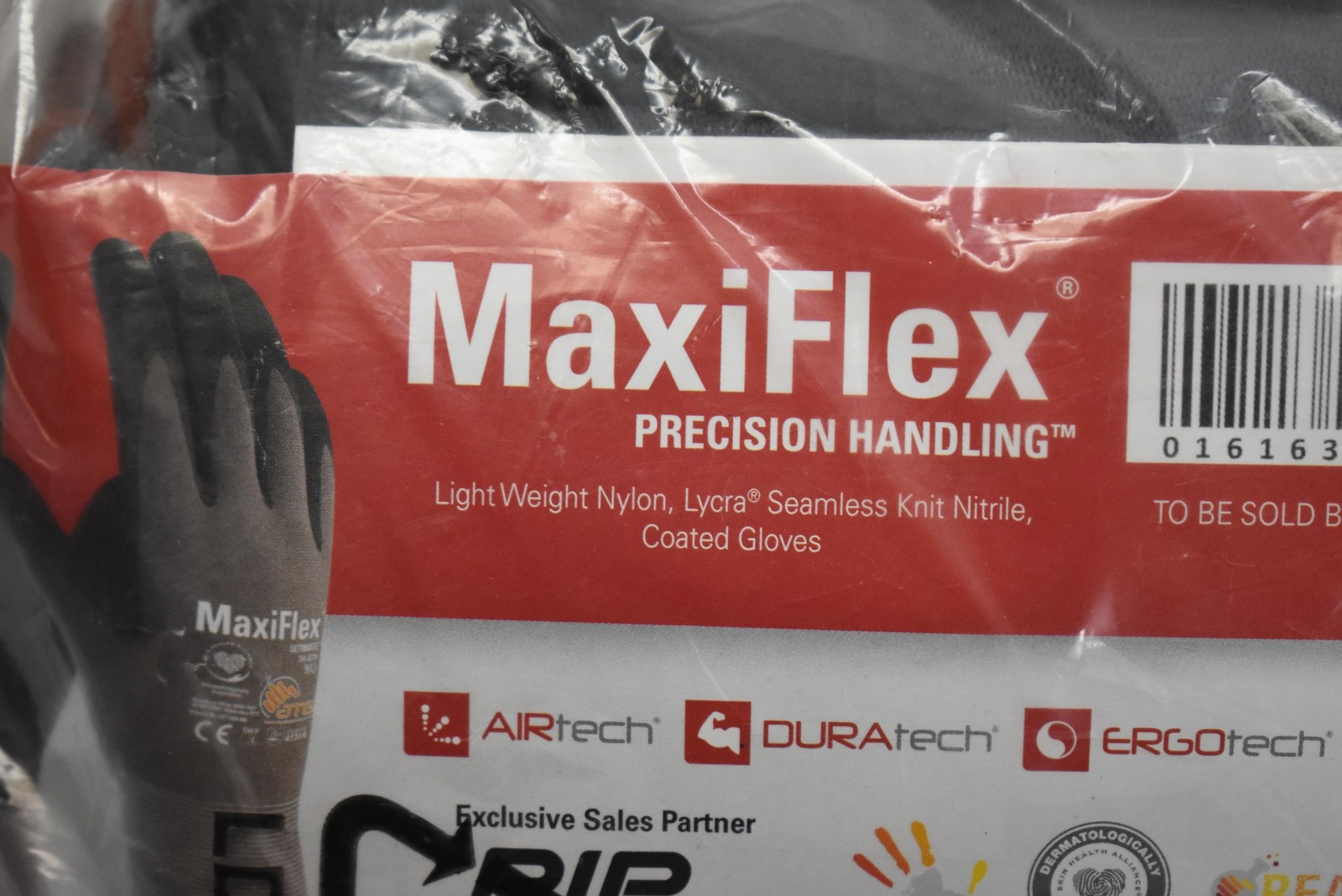 12 Pairs MaxiFlex Ultimate 34-874 Work Gloves 9/L Gray Black Nitrile Coated