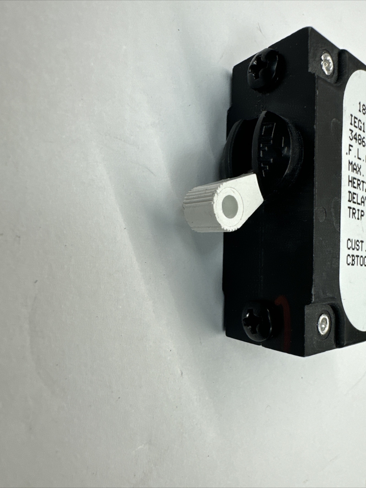 Airpax UPG IEG1 15A Marine Circuit Breaker Single Pole AC/DC Panel Mount Spade