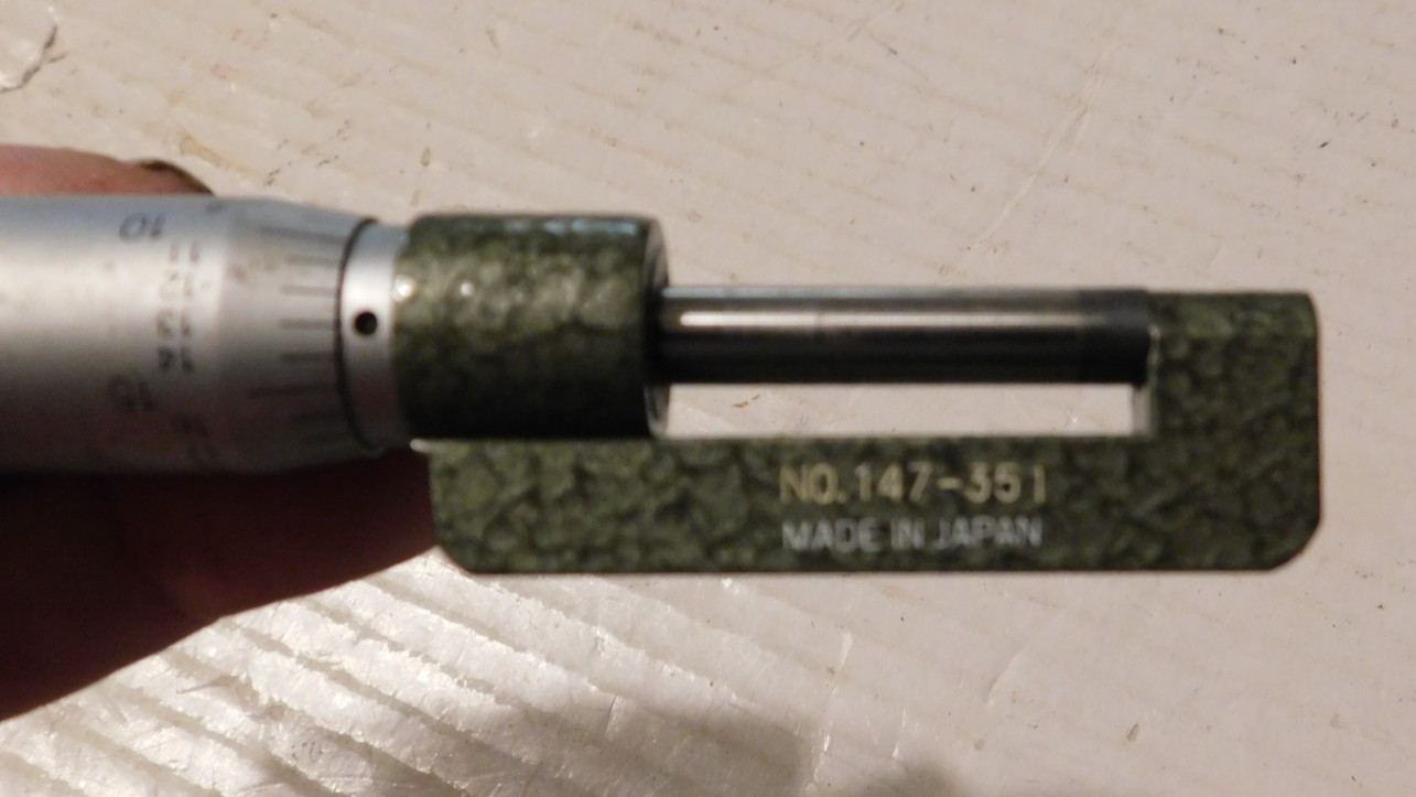 Mitutoyo 0-1″ Hub Micrometer Japan No. 147-351