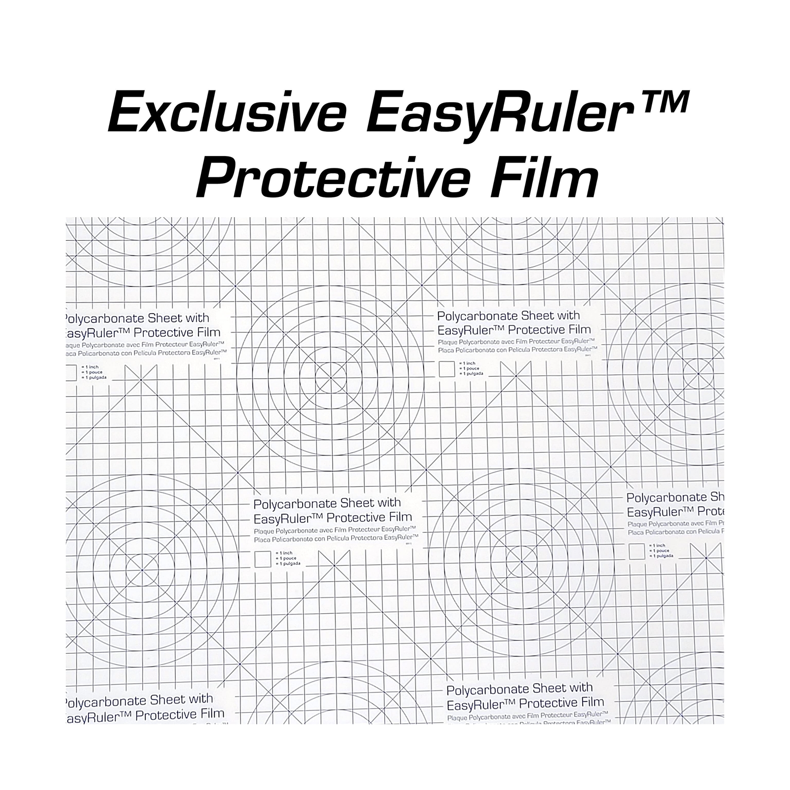 Polycarbonate Plastic Sheet 40″ x 48″ X 0.177″ (3/16″) Exact with EasyRuler F…