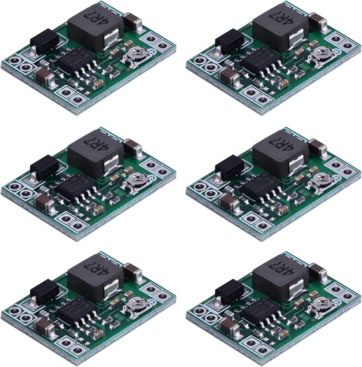 Mini MP1584EN DC-DC Buck Converter Adjustable Module 24V to 12V 9V 5V 3V 6 Pack