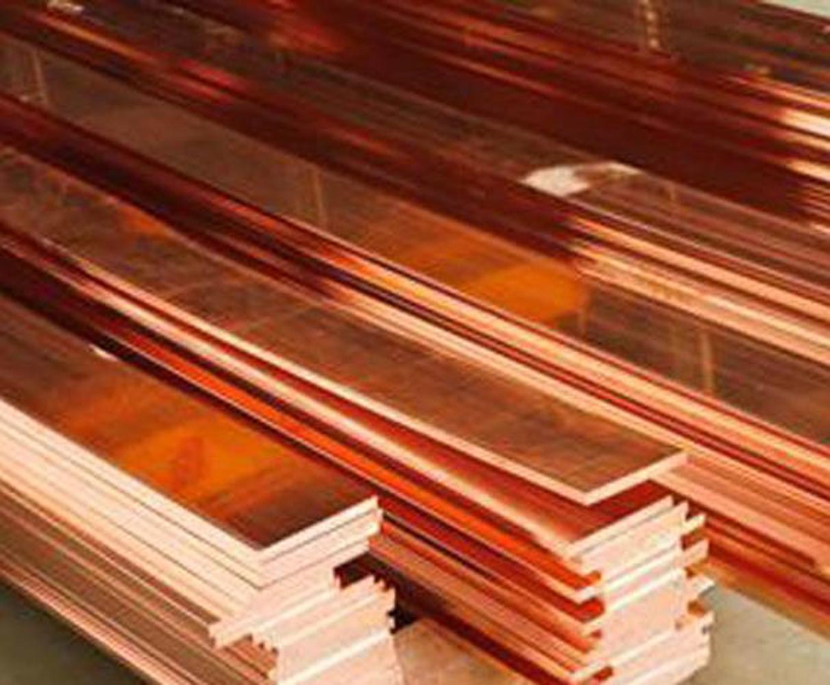 US Stock 2pcs 99% Copper T2 Cu Metal Flat Bar Plate 4mm x 15mm x 250mm