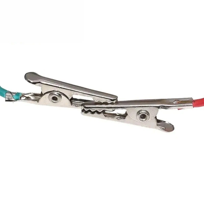 10PCs Double-ended Wire Crocodile Alligator Clips Test Leads Jumper Cables