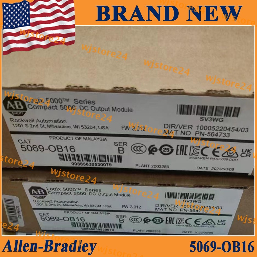 Sealed Allen-Bradley 5069-OB16 AB Compact 5000 DC Output Module 5069-0B16 US