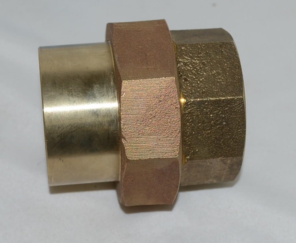 Nibco 733LF 2-1/2 Inch C x C Cast Bronze Union Lead Free Copper Fitting