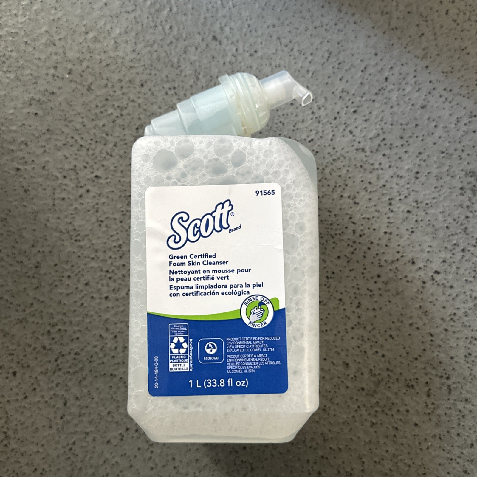 Scott 91565 Essential Green Foam Skin Cleanser 33.8oz 1L Free Ship