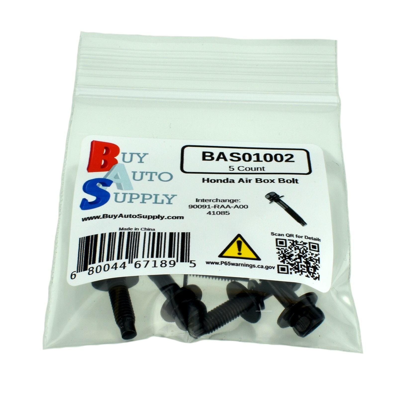 Air Cleaner Box Lid Bolt / Screw 5×28 Replaces Honda 90091-P36-000, 90091-RAA-A0