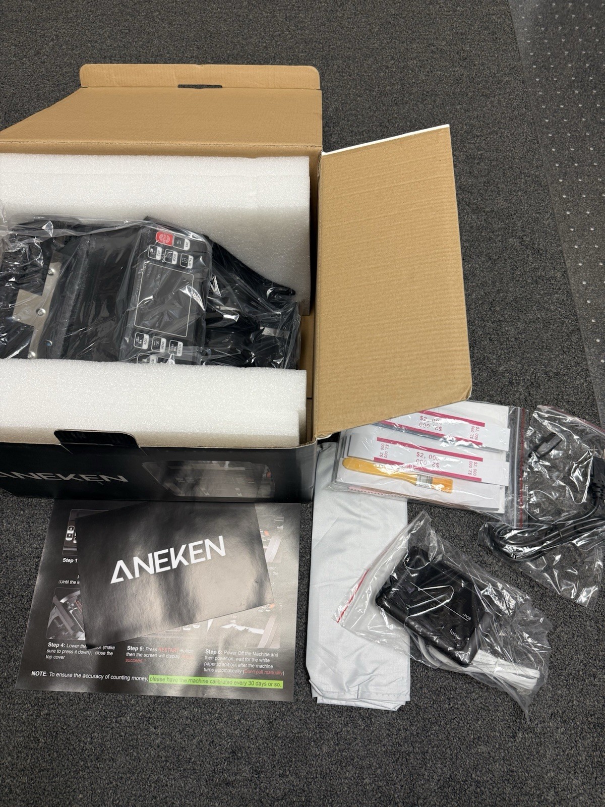 Aneken N60 Mixed Denomination Money Counter Machine UV/MG/IR