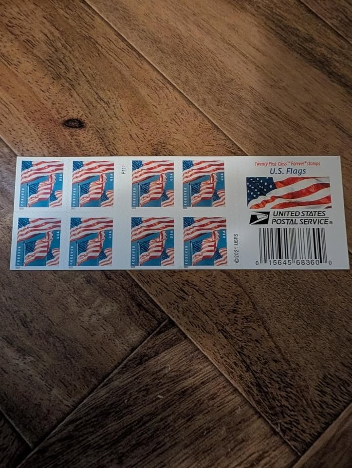 First Class 2022 Flag USPS Postage Stamps-Book Of 20 MNH