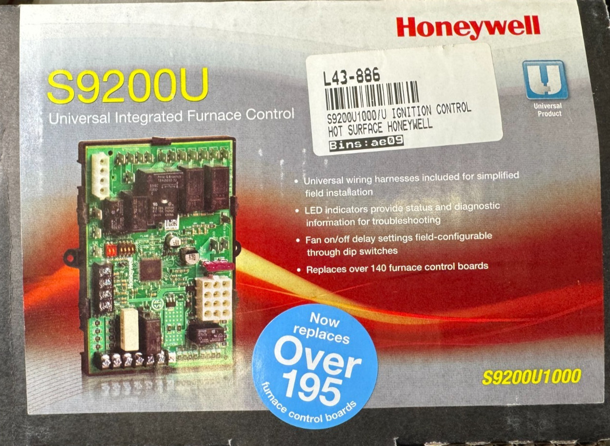 Honeywell S9200U1000 Universal Integrated Furnace Control Circuit Board **BC13**