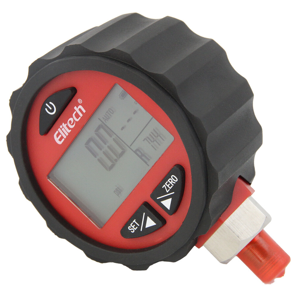 Elitech PG-30Pro Red Refrigeration HVAC Digital Pressure Gauge 87+ Refrigerants