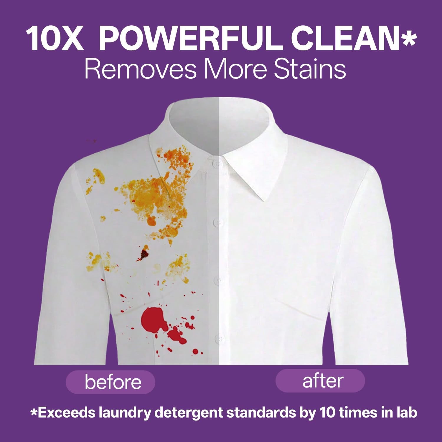 All-in-1 Laundry Detergent Pods | 10X Deep Clean | Prevents Color Bleed, Elimina