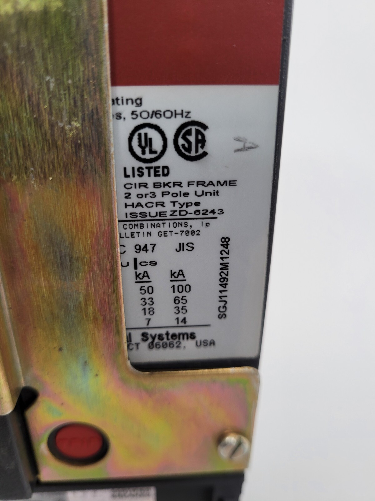 SGLL36AT0400 GE Spectra 400A Breaker Frame w/ 250A SRPG400A250 – Next Day Option
