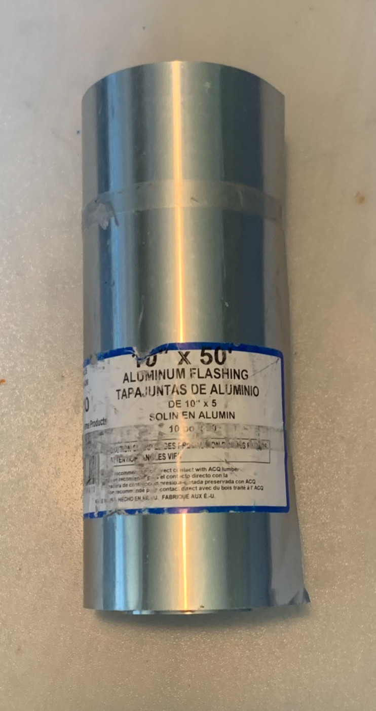 Amerimax 68010 Mill Finish Aluminum Flashing, 10″ Inch x 50′ Ft Roll