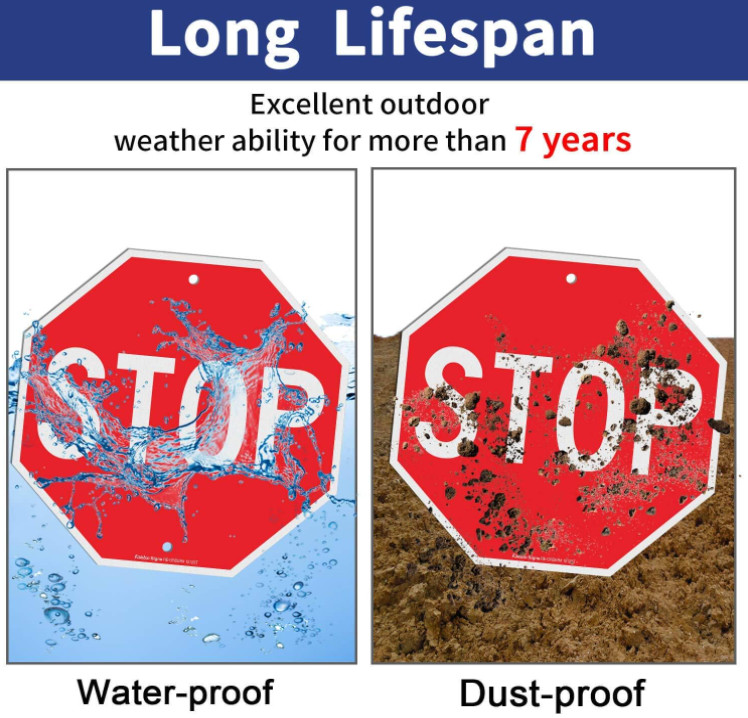 Stop sign 18×18 30×30 24×24 street authentic Reflective Road signs metal 12x12in