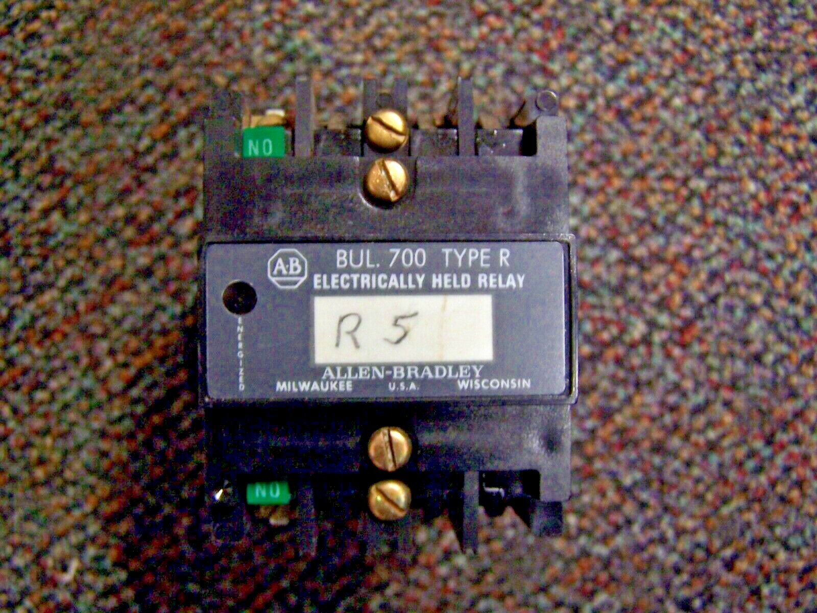 😉 ALLEN BRADLEY 700-R310A1 ELECTRICALLY HELD RELAY 115/120V COIL 600V 1800VA