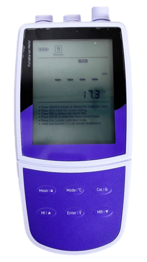 Handheld Bromine Ion Meter Br Ion Meter with Standard Solution Accuracy ±0.5% FS