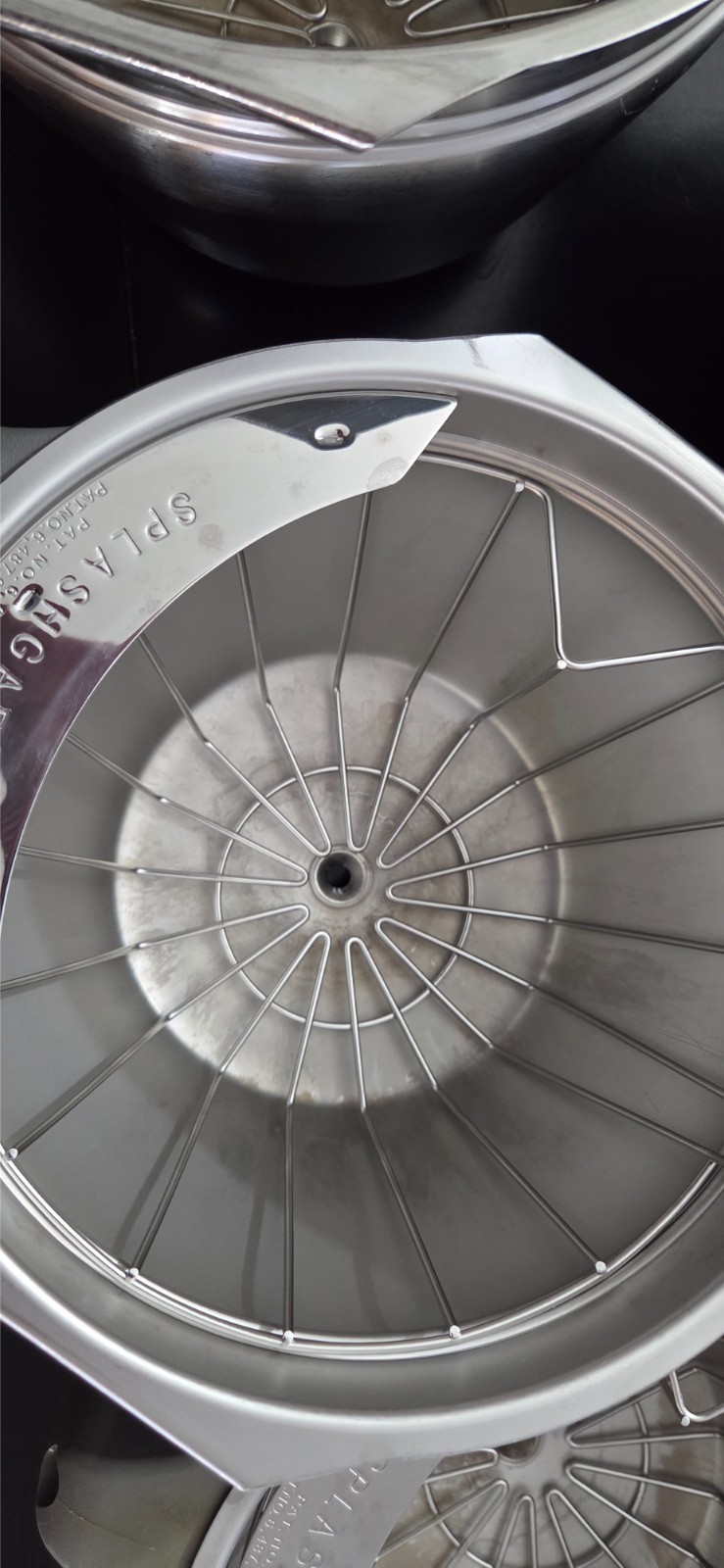 BUNN Commercial Stainless Steel Smart Funnel w/ Splashgard & D-Ring Basket