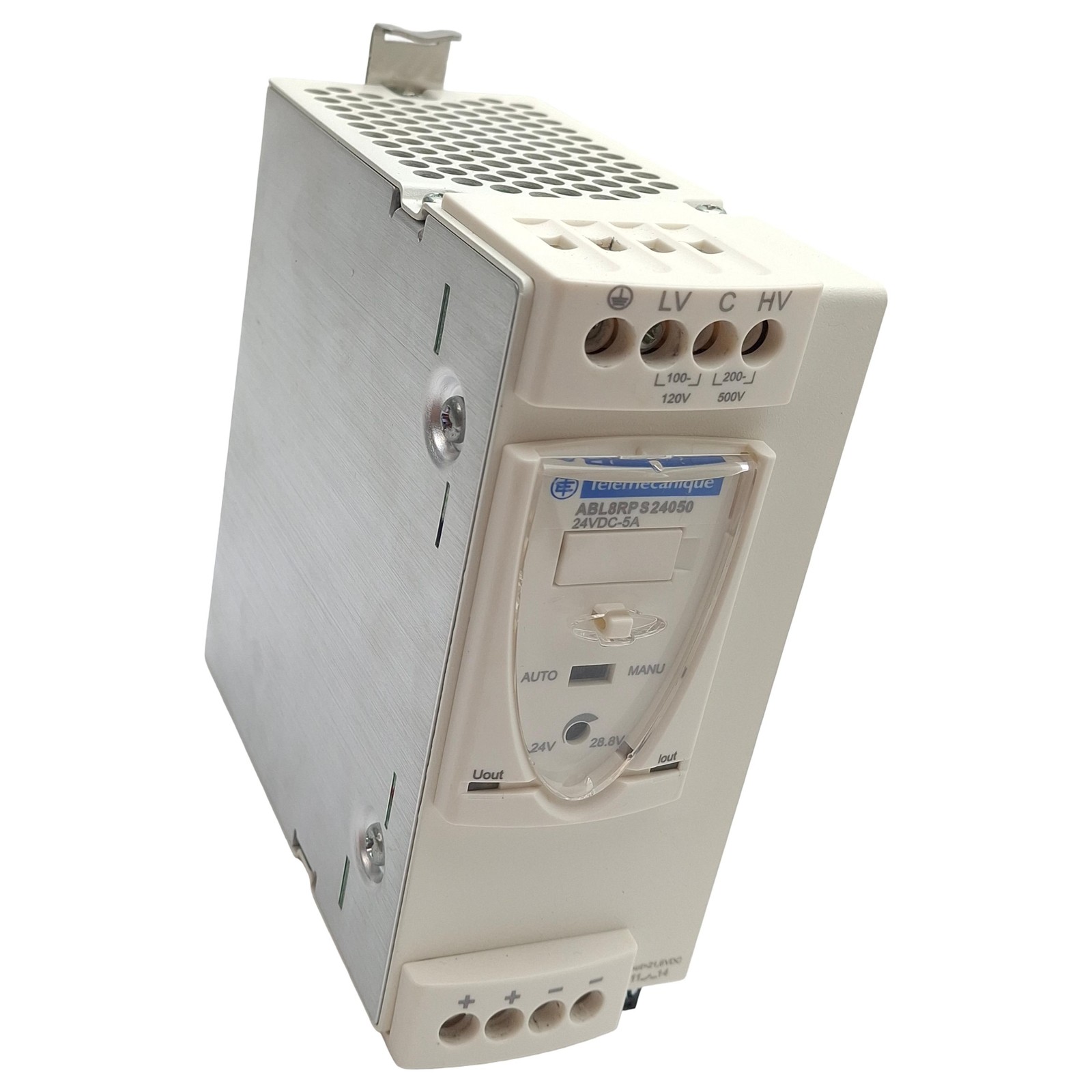 Telemecanique ABL8RPS24050 Power Supply 120/500VAC In, 5-4.16A 24-28VDC Out
