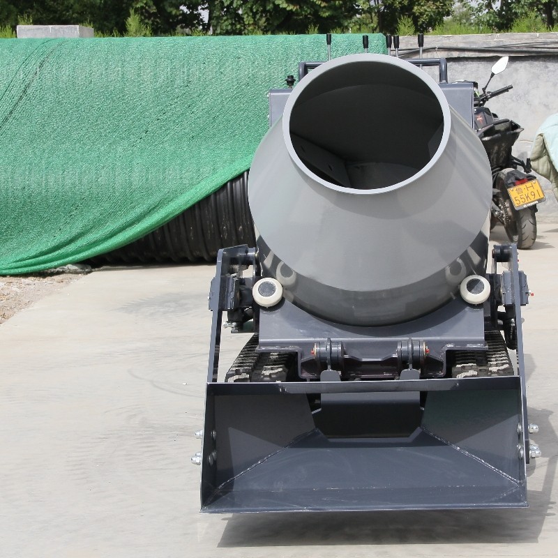 Driven Crawler Type Drum Concrete Mixer Dumper Self Loading Concrete 13.5HP