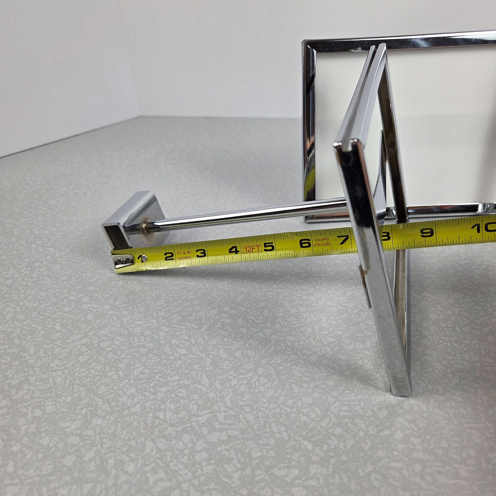 4 Retail Rack 7.25×5.75″ Metal Frame Sign Holder Display Square Tubing Wood Slat