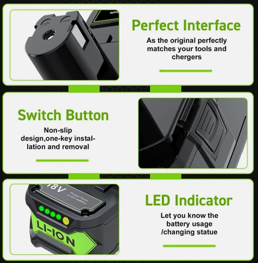 2 Pack 9.0Ah Li-ion Battery For Ryobi 18V One P108 P103 P105 P107 P109 P104 P103