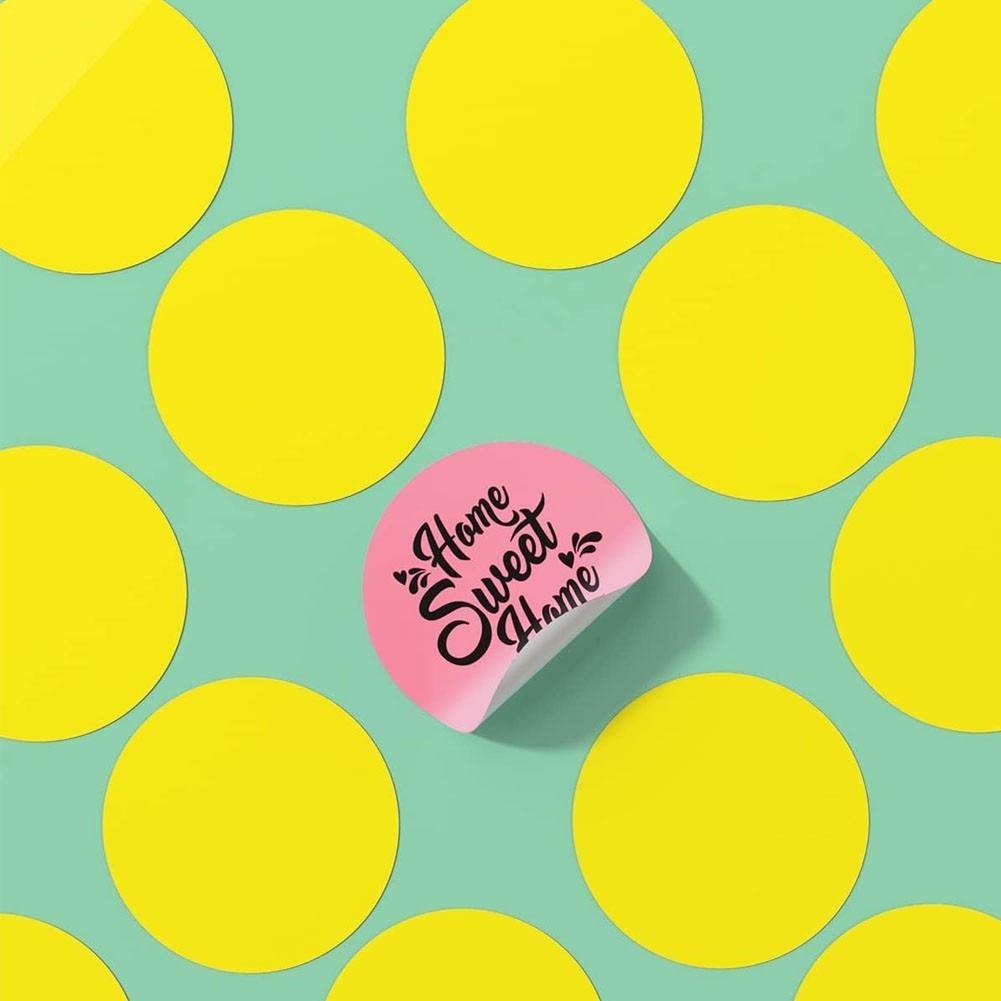 2″ Round Color Coding Labels Roll Circle Dot Sticker Self-Adhesive Removable