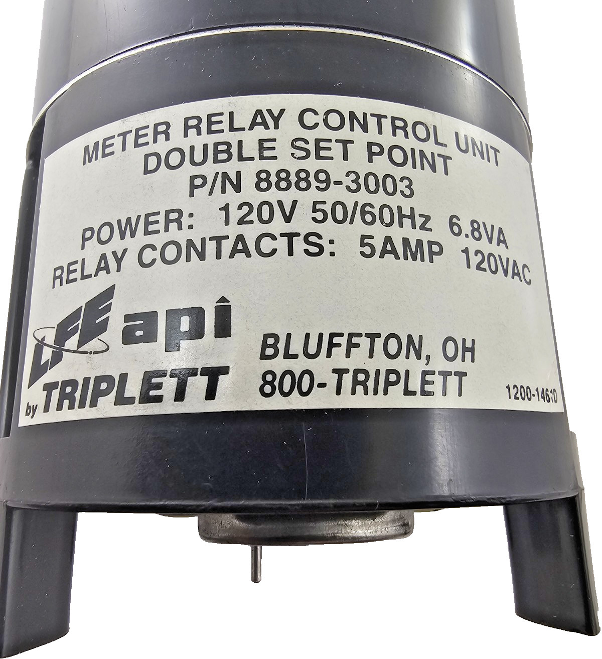 Triplett 8889-3003 LFE/API Meter Relay Control Unit Dbl Set Point 120V 50/60Hz