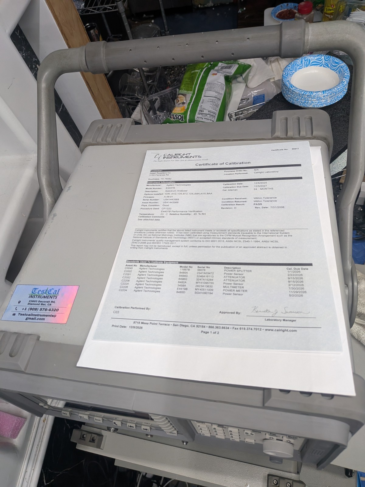 🔥 Agilent HP Keysight E4407B Spectrum Analyzer 26.9 GHz Loaded Opts!Cal+DATA!