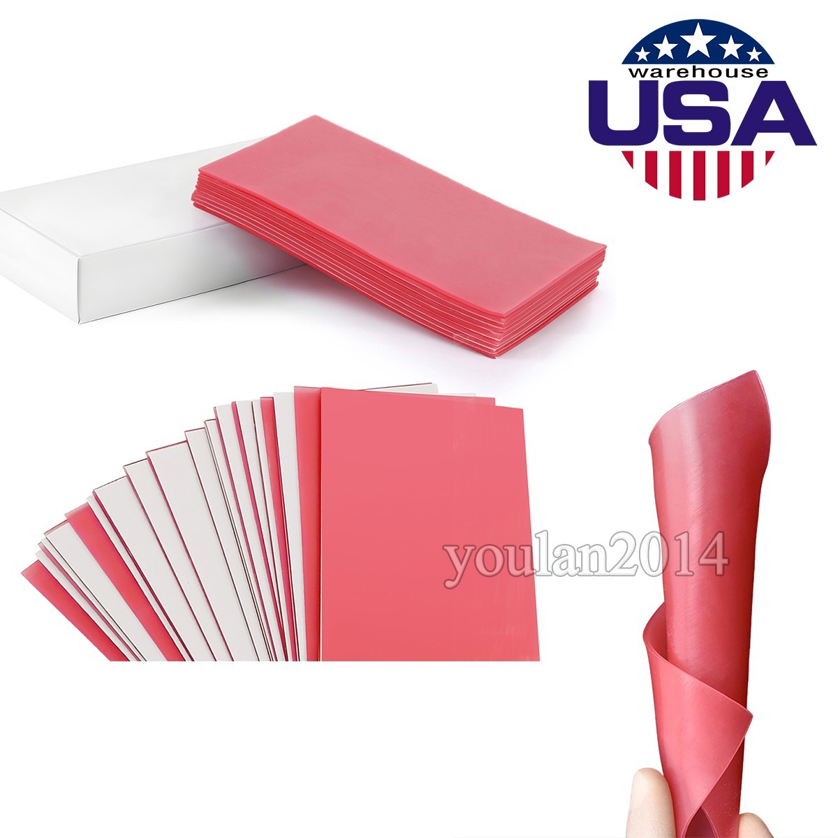 18 Sheets Dental Base Plate Perfect Wax Pro Pink All Seasons For Lab and Jewlery