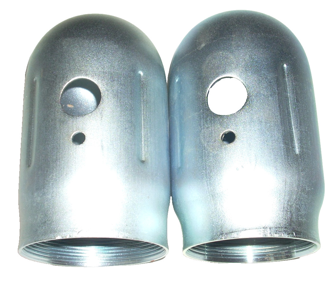 Oxygen & Acetylene Welding Cylinder Cap Set Fine Thread Tank Caps Galvanized
