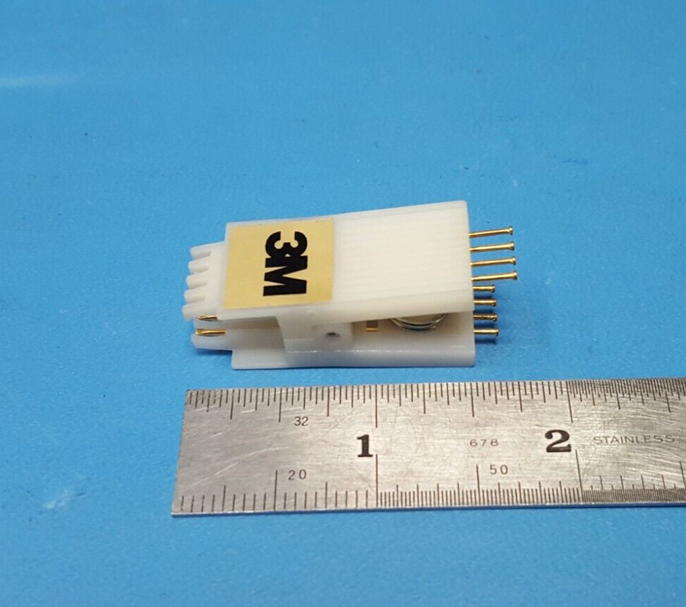 IC TEST CLIP, 8 PIN, 2X4, Prototype 3M, 923743-08, DIP, 0.3″ (7.62mm) LTC-8