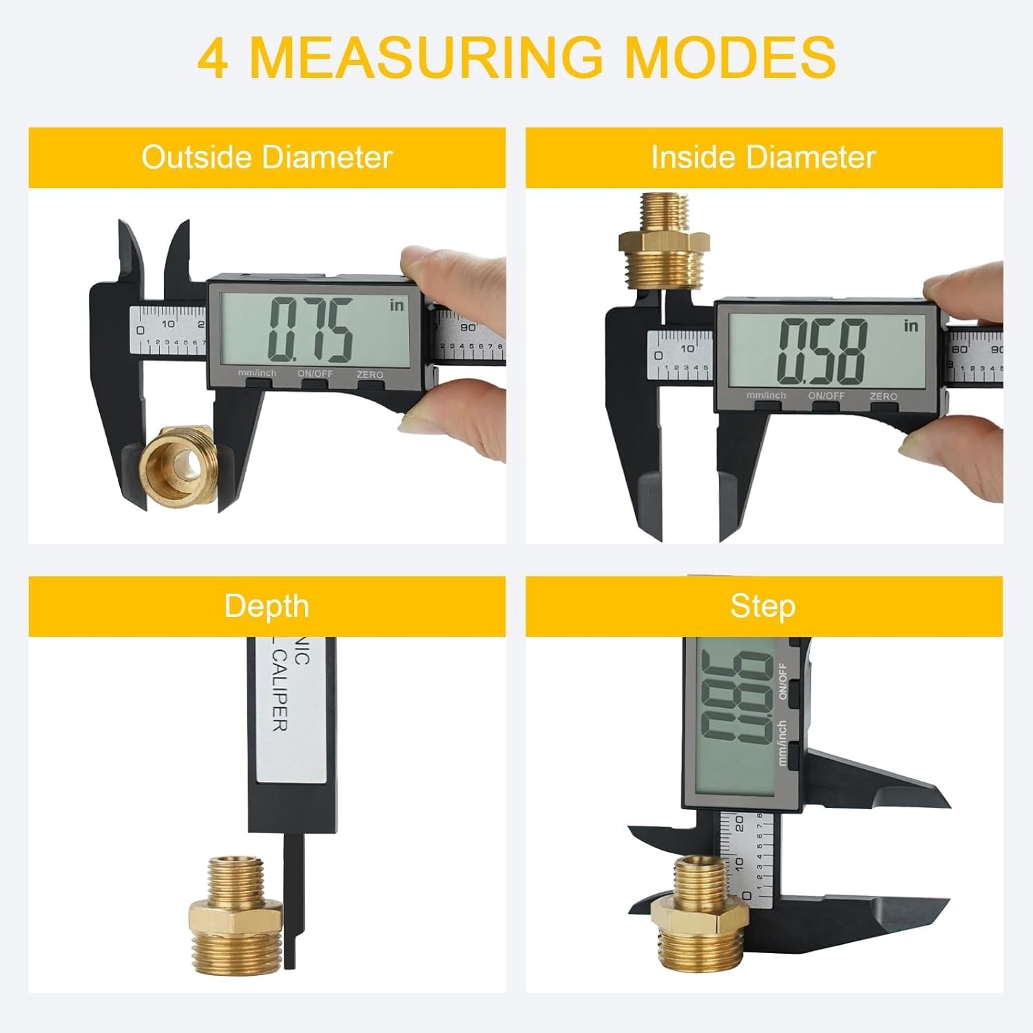 Extra-Large LCD Digital Caliper – 6-Inch Precision Tool for Crafts and Industry