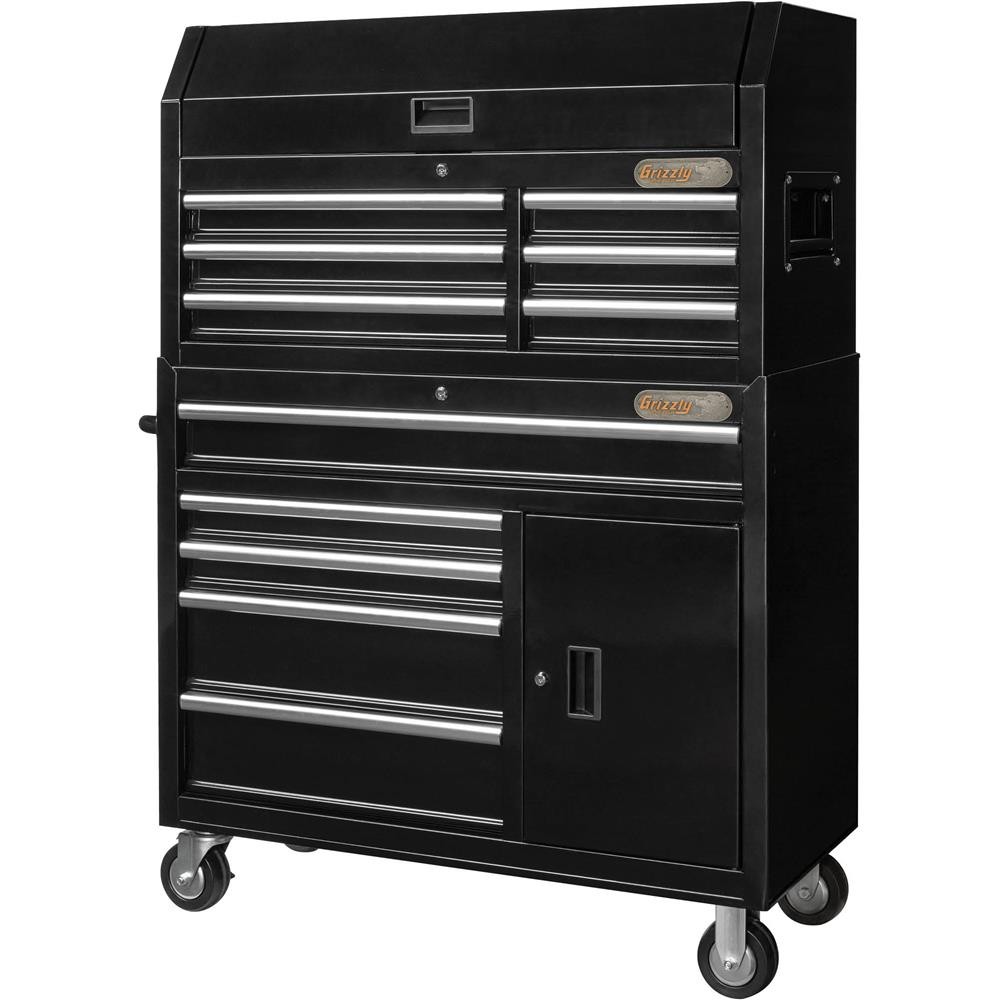 T34009 42″ 11-Drawer & 1-Door Tool Chest and Cabinet Combo Set