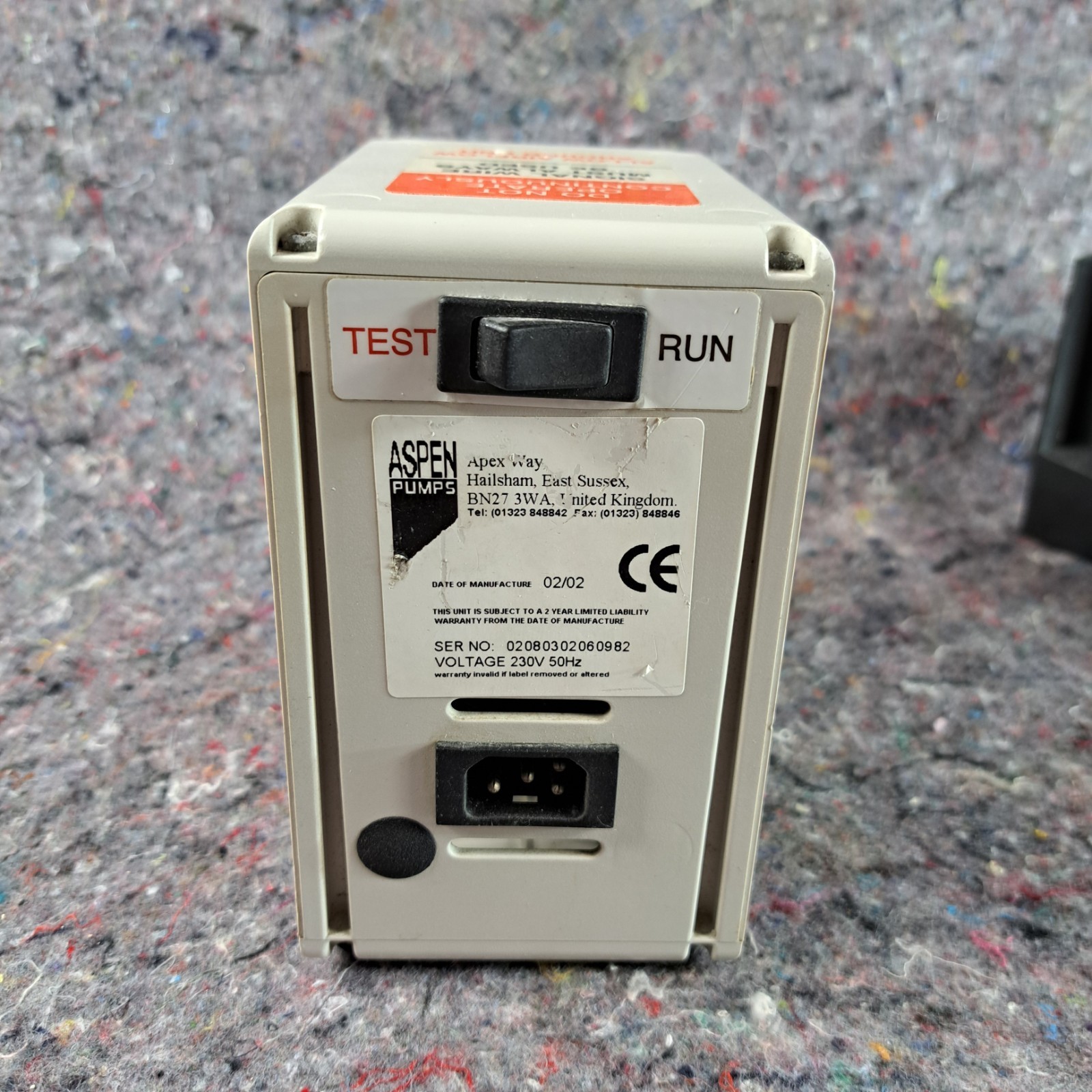 Aspen Pumps Mechanical Peristaltic Pump with Alarm for Air Conditioning and Cooling