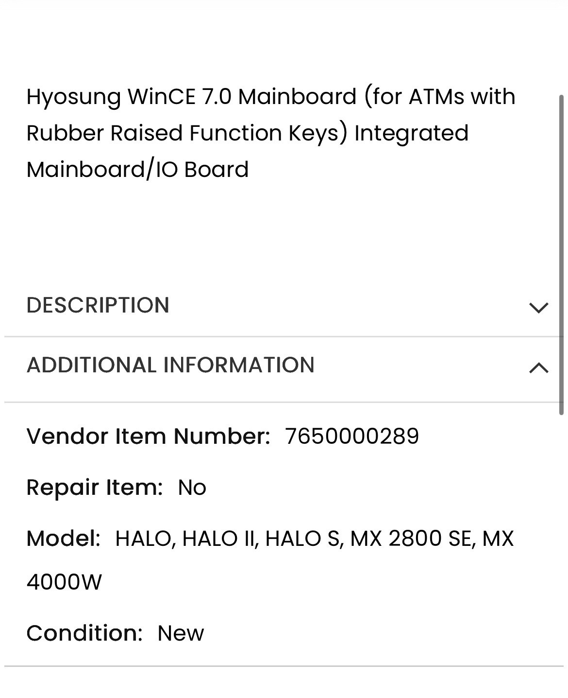 Hyosung Mainboard 7.0 Integrated Board