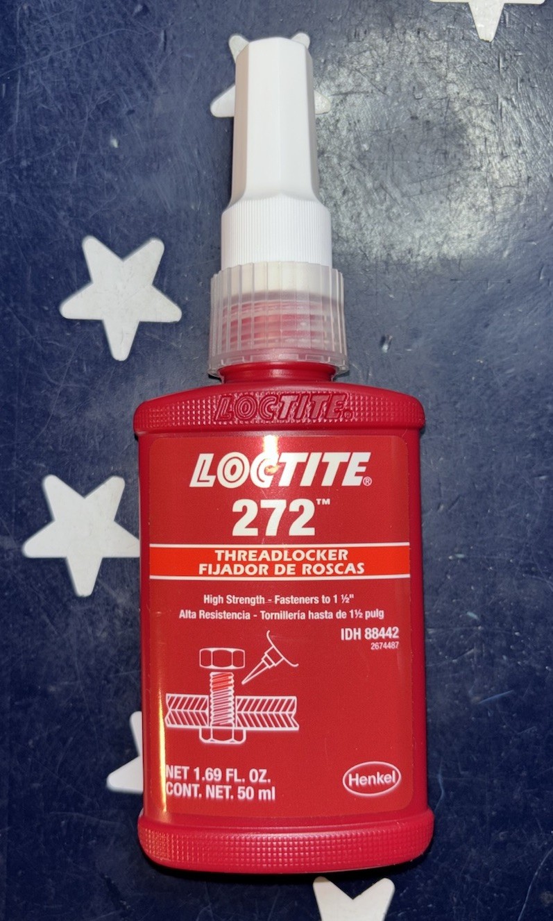 LOCTITE 272 50mL High Strength Threadlocker 1.69 FL OZ 88442 27240 EXP 03/2027