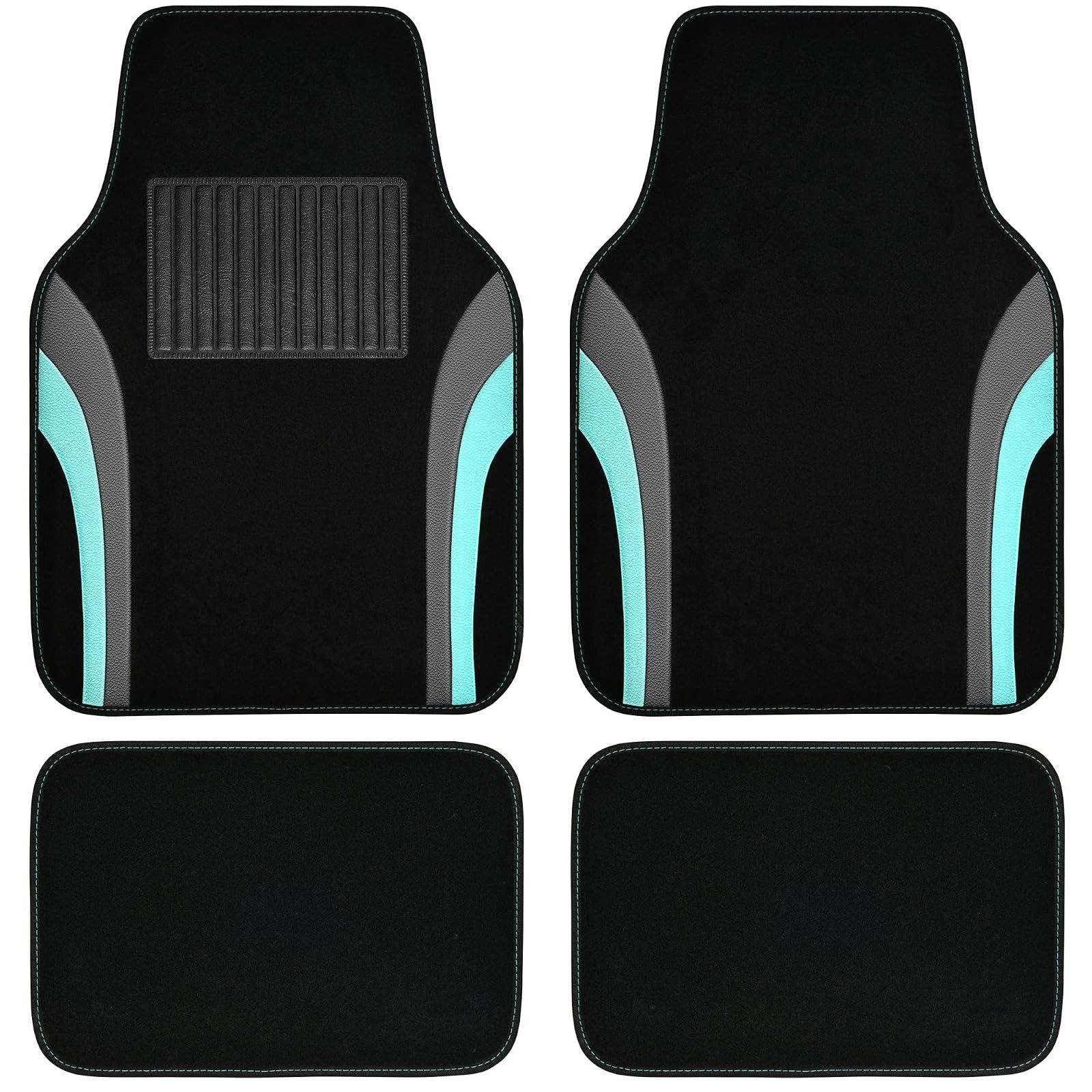 CAR PASS Leather Waterproof Car Floor Mats Set of 4 – Universal Fit