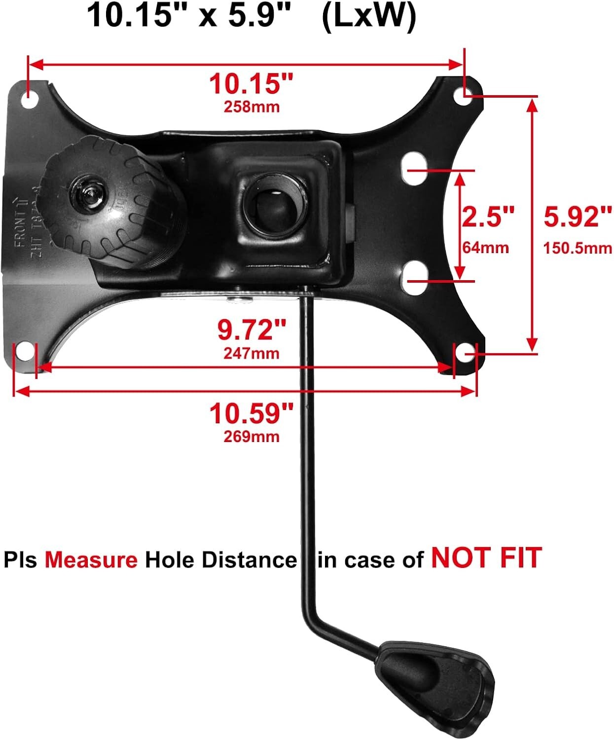 MySit Heavy Duty 300 LBs Office Chair Tilt Mechanism Replacement Part