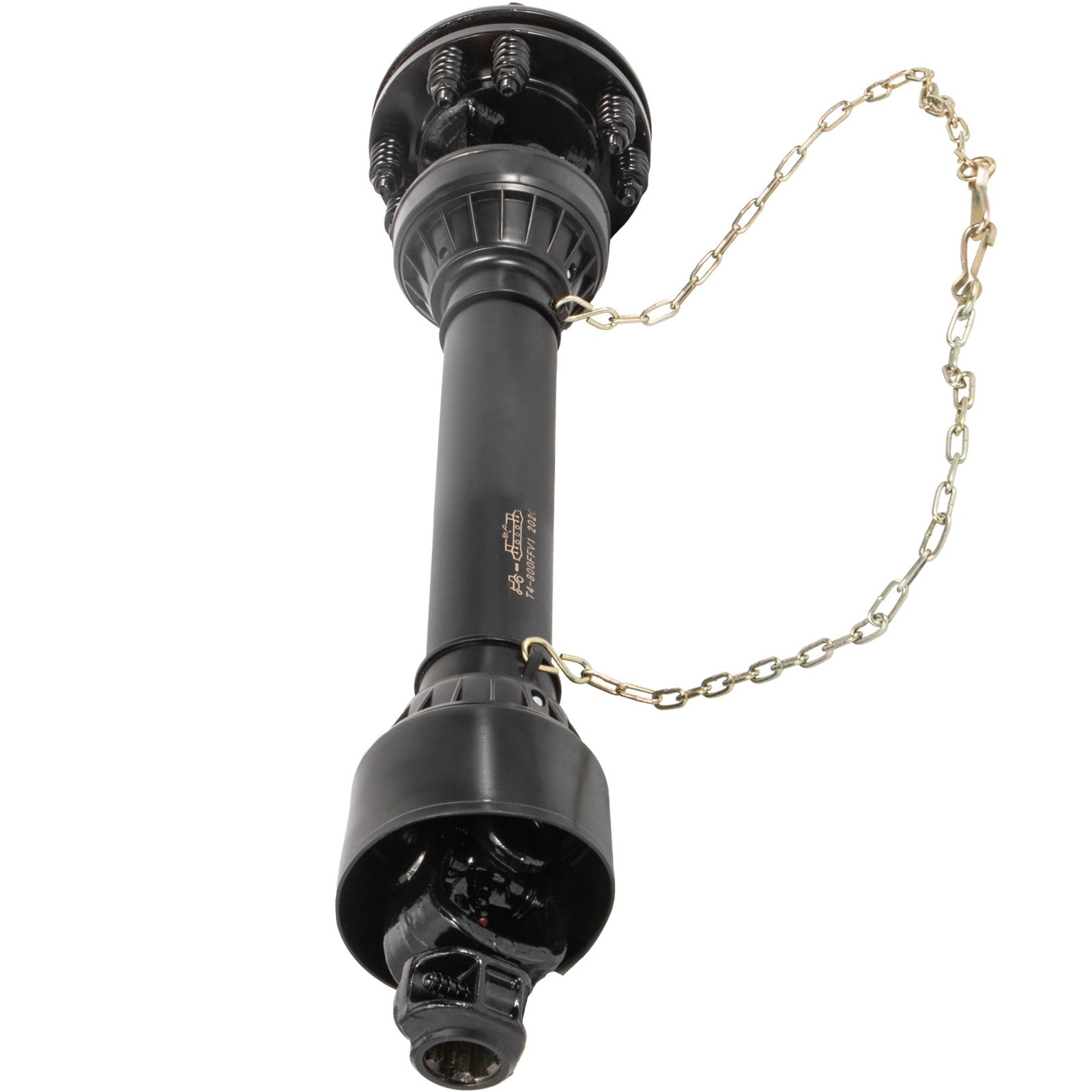 VEVOR PTO Shaft PTO Drive Shaft 1-3/8″ 6 Spline Endw/Slip Clutch T4 43″-59″
