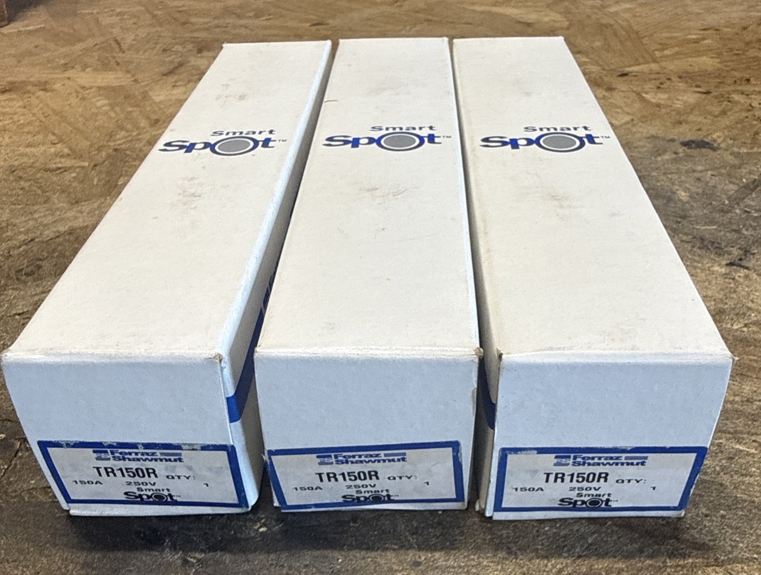 NEW (LOT of 3) TR150R GOULD FERRAZ SHAWMUT TIME DELAY FUSE MERSEN 150 AMP 250VAC