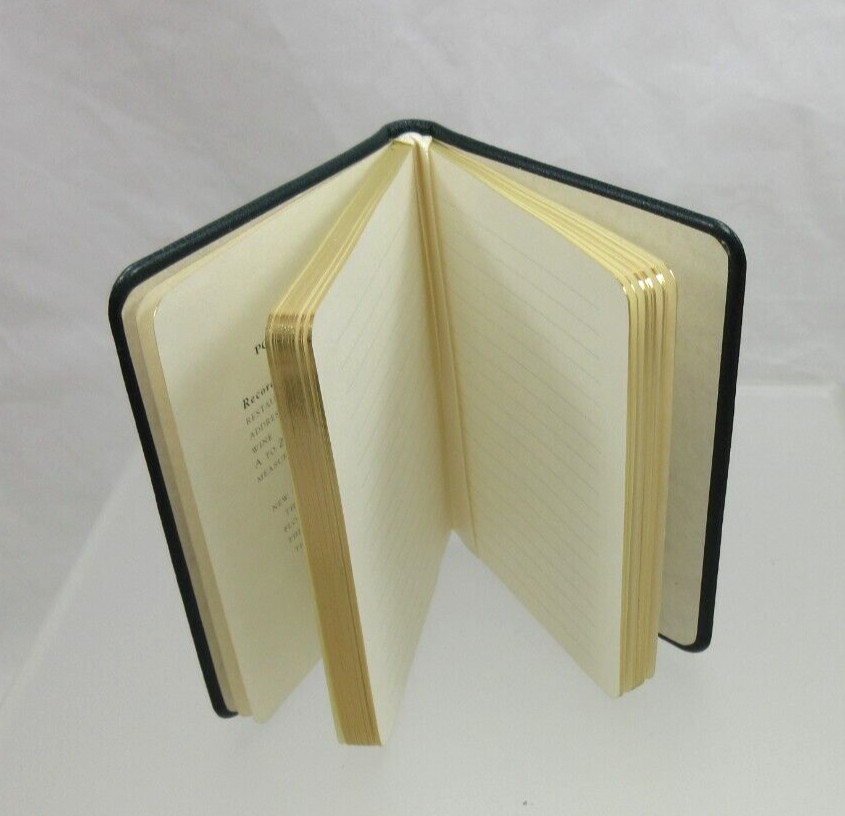 Post Miniatures Mini Notebook Leather Cover 160 Lined Pages DARK GREEN