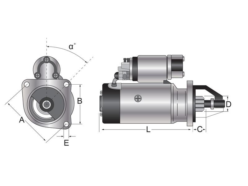 Sparex® Starter 12v 2.7KW