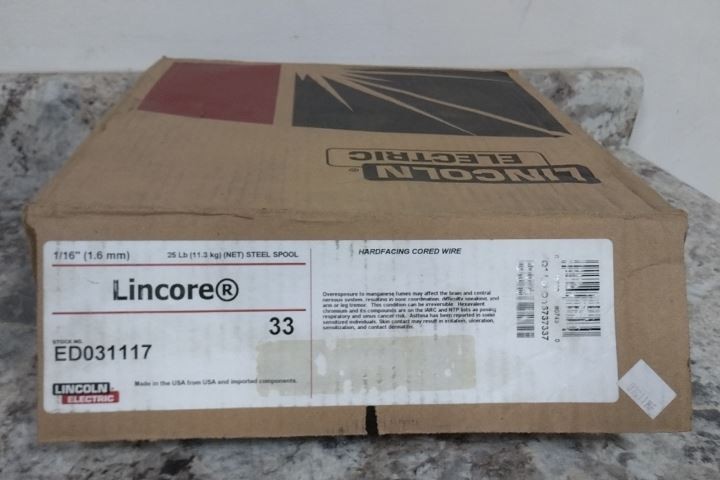 Lincoln Electric ED031117 1/16 In Wire Dia 25 Lb Hardfacing Flux-Cored Wire