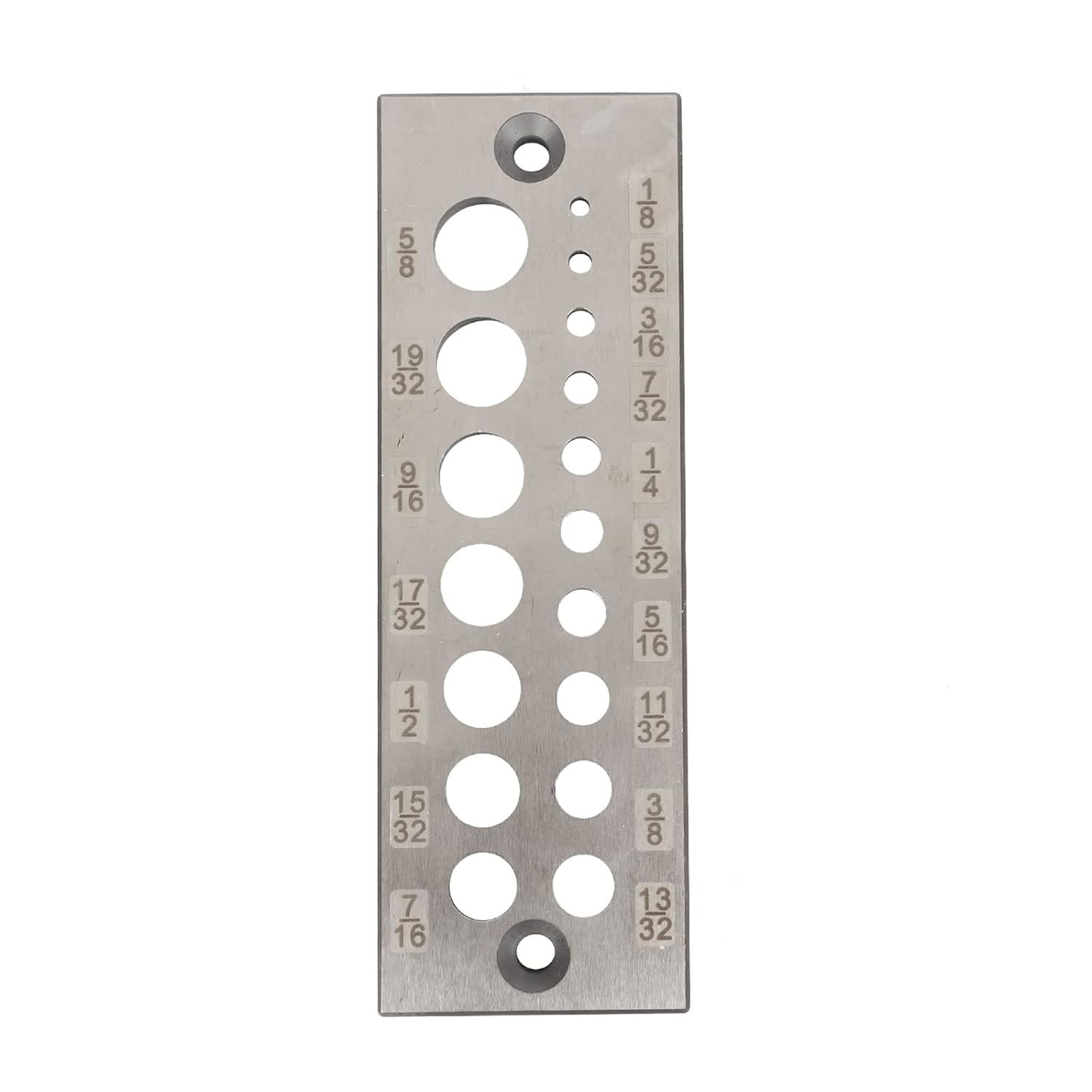 A2 Steel Dowel Plate for Softwoods and Hardwoods, 17 Holes, High Speed Steel