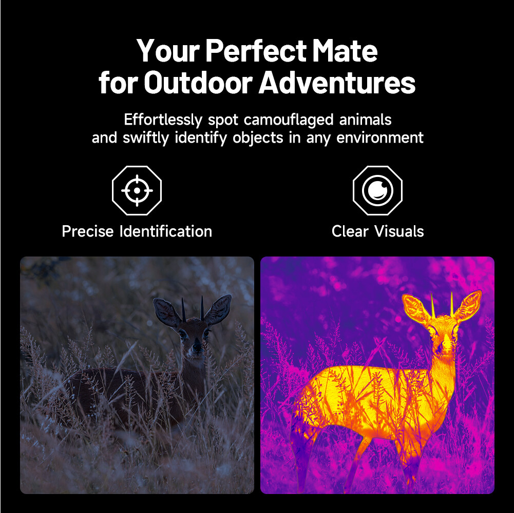 Super-Ai 384×288 Thermal Imaging Monocular 1-8X Digital Zoom Scope for Hunting
