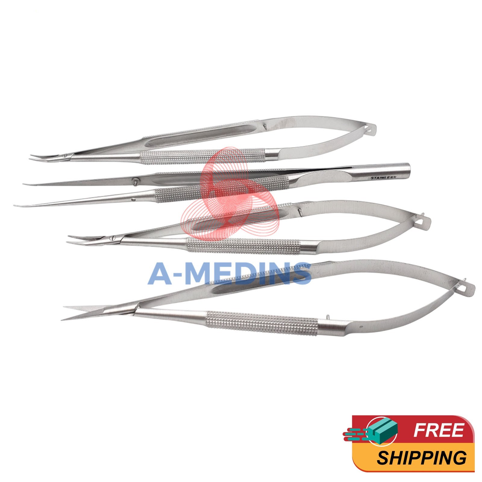 Micro Surgical Instruments Set Micro Surgery Set with free stainless steel box