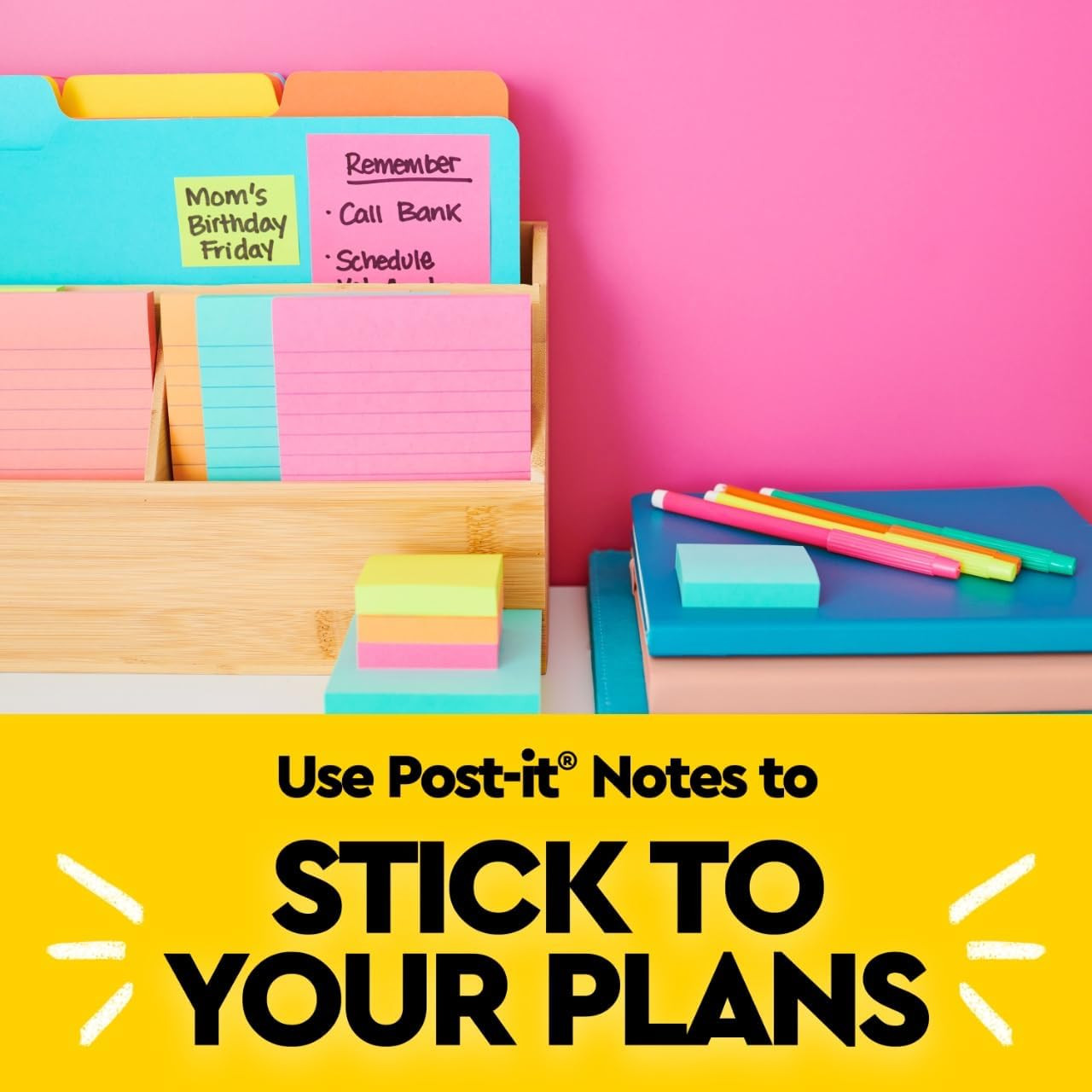 Post-it Notes, 1.38 x 1.88 in, Poptimistic Collection, 24 Pads | School Supplies
